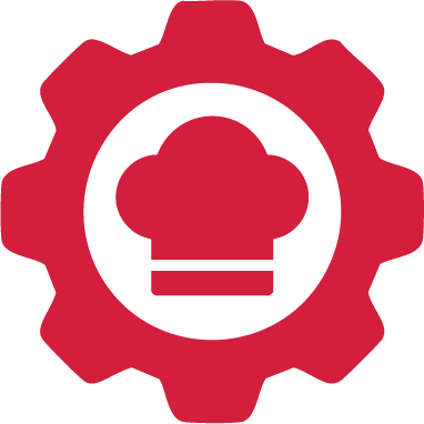 Icône mettant en avant l’efficacité opérationnelle de CalcMenu avec recettes liées aux stocks et réapprovisionnement automatique.