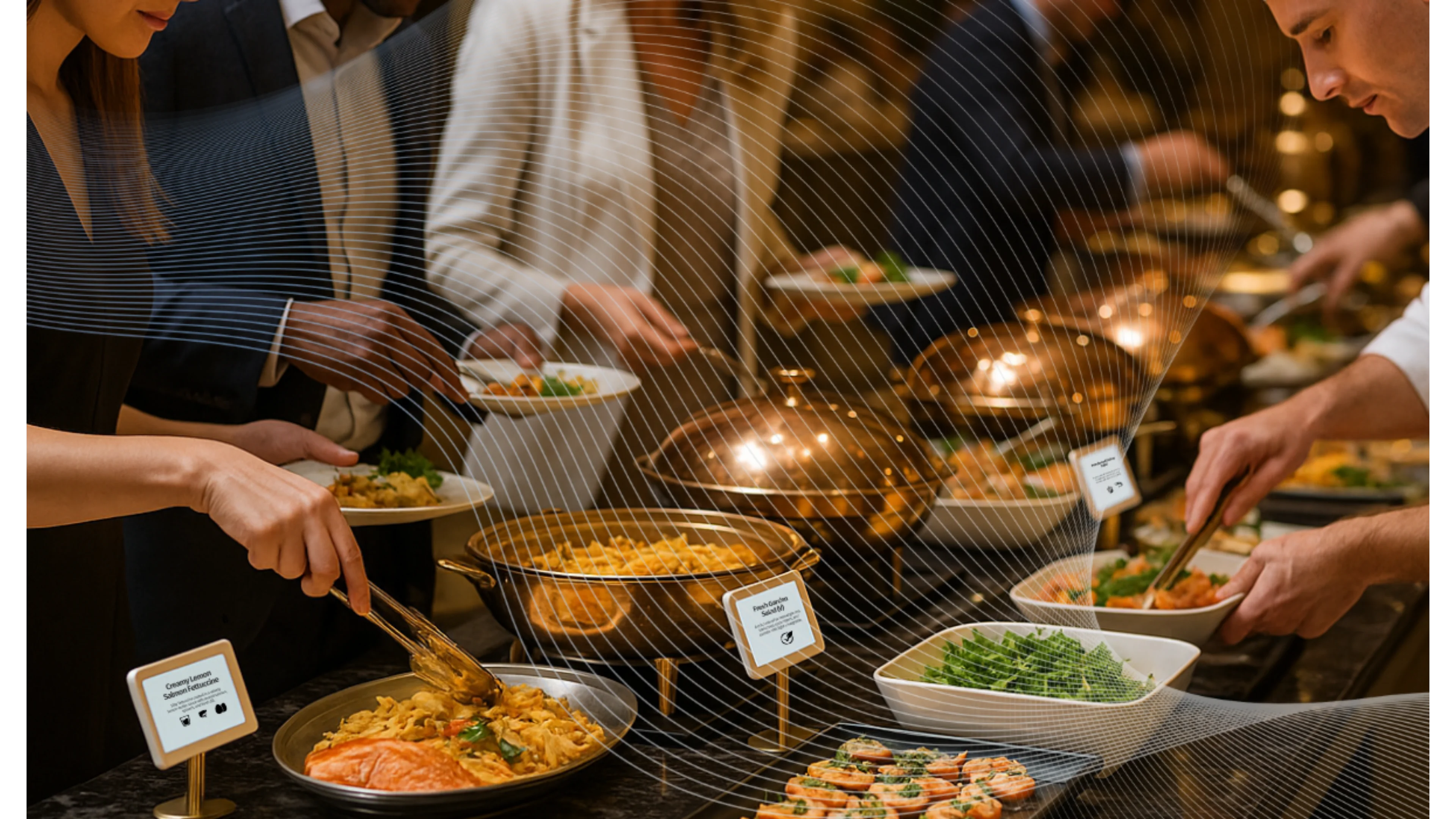 Elektronische Buffet-Etiketten