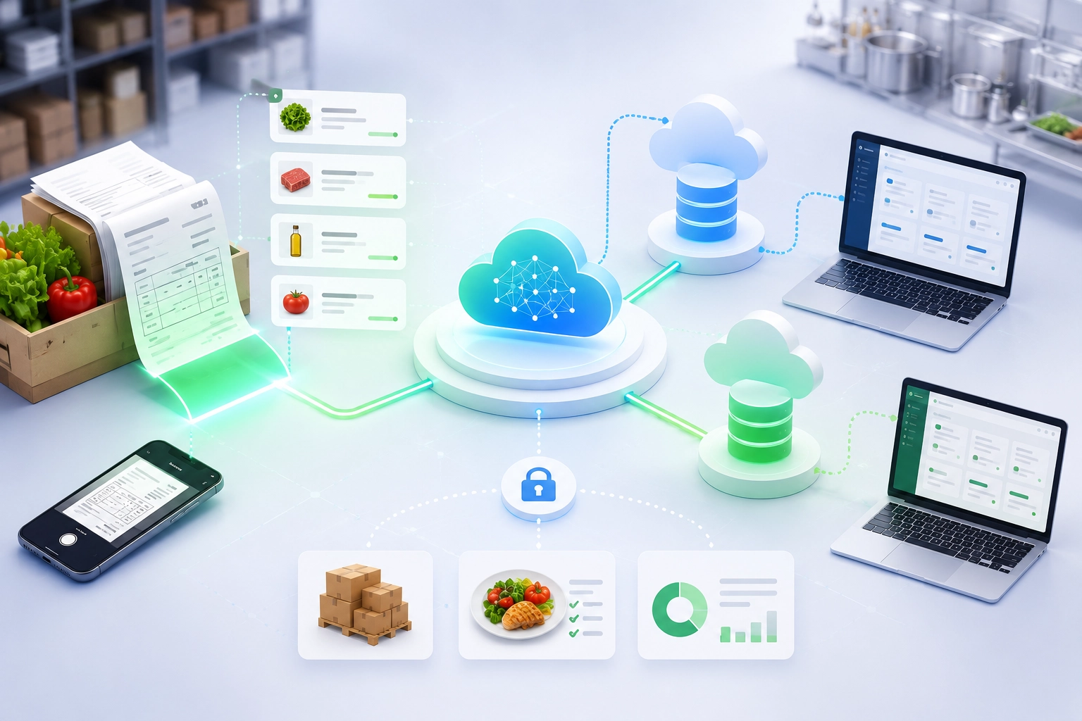Nooko AI connected with CALCMENU Web and CalcMenu Cloud