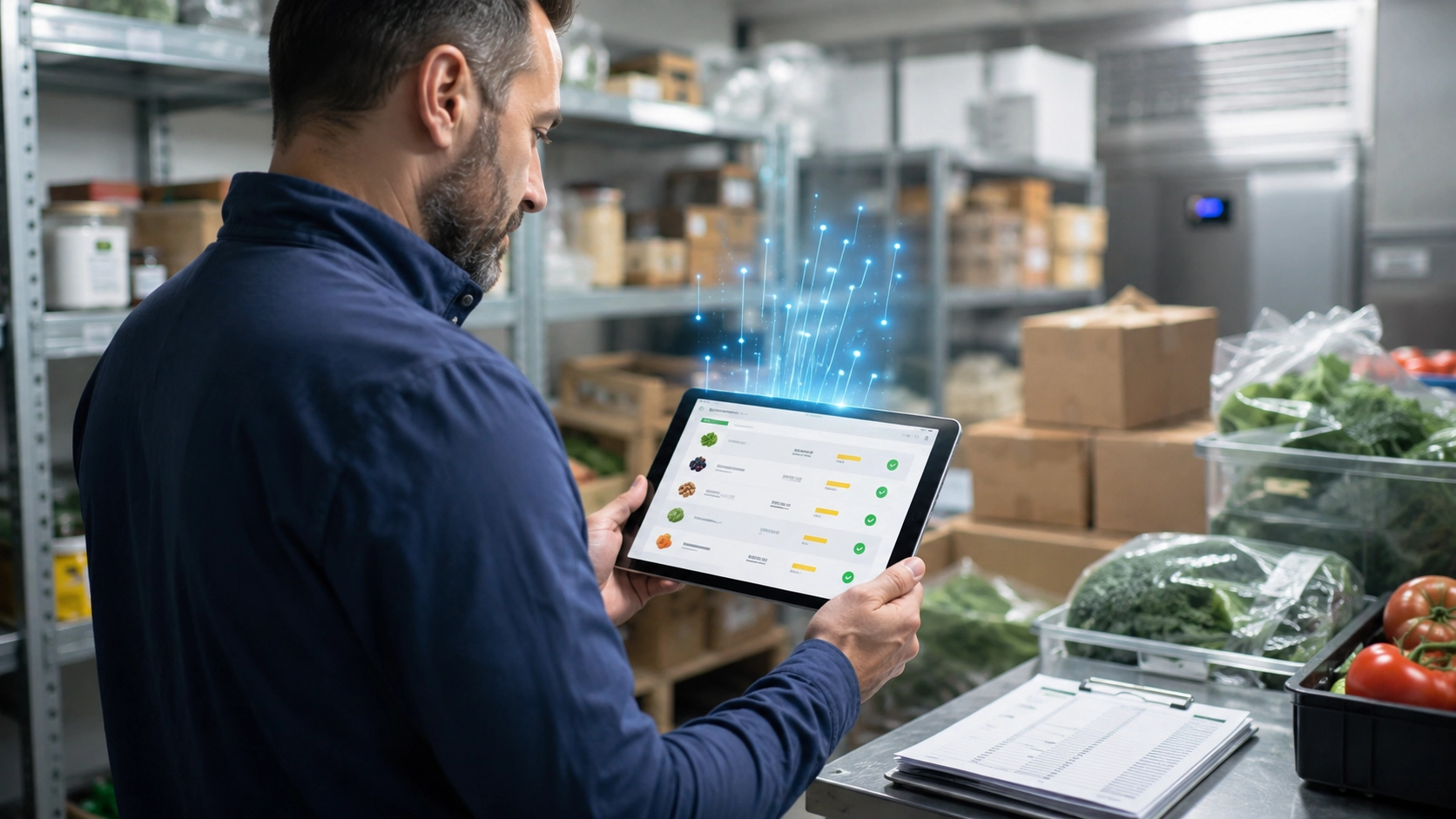 Purchasing manager reviewing extracted product prices